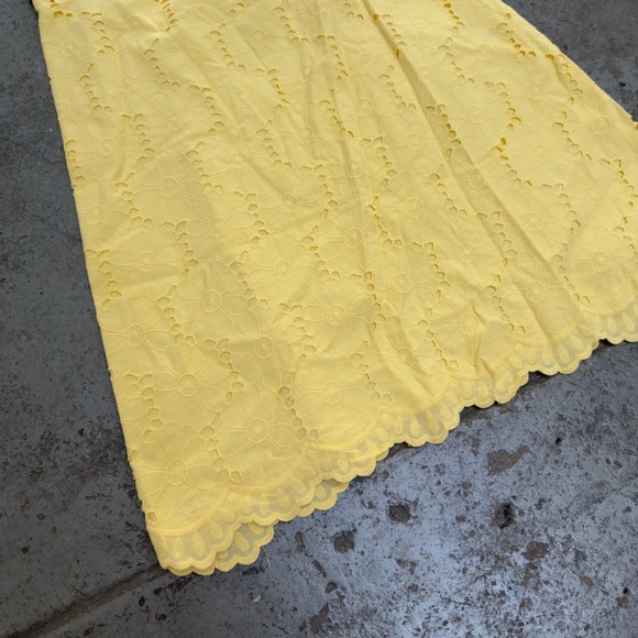 Lilly Pulitzer Canary Yellow BabyDoll Scalloped Dress 12 - Picture 2 of 5